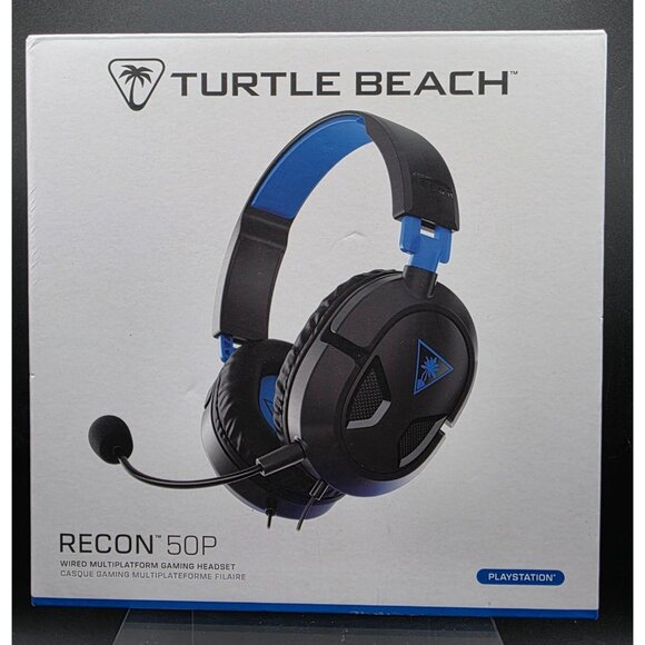 Turtle Beach Recon 50P Wired Multiplatform Gaming Headset With Microphone For Pl - Picture 1 of 7